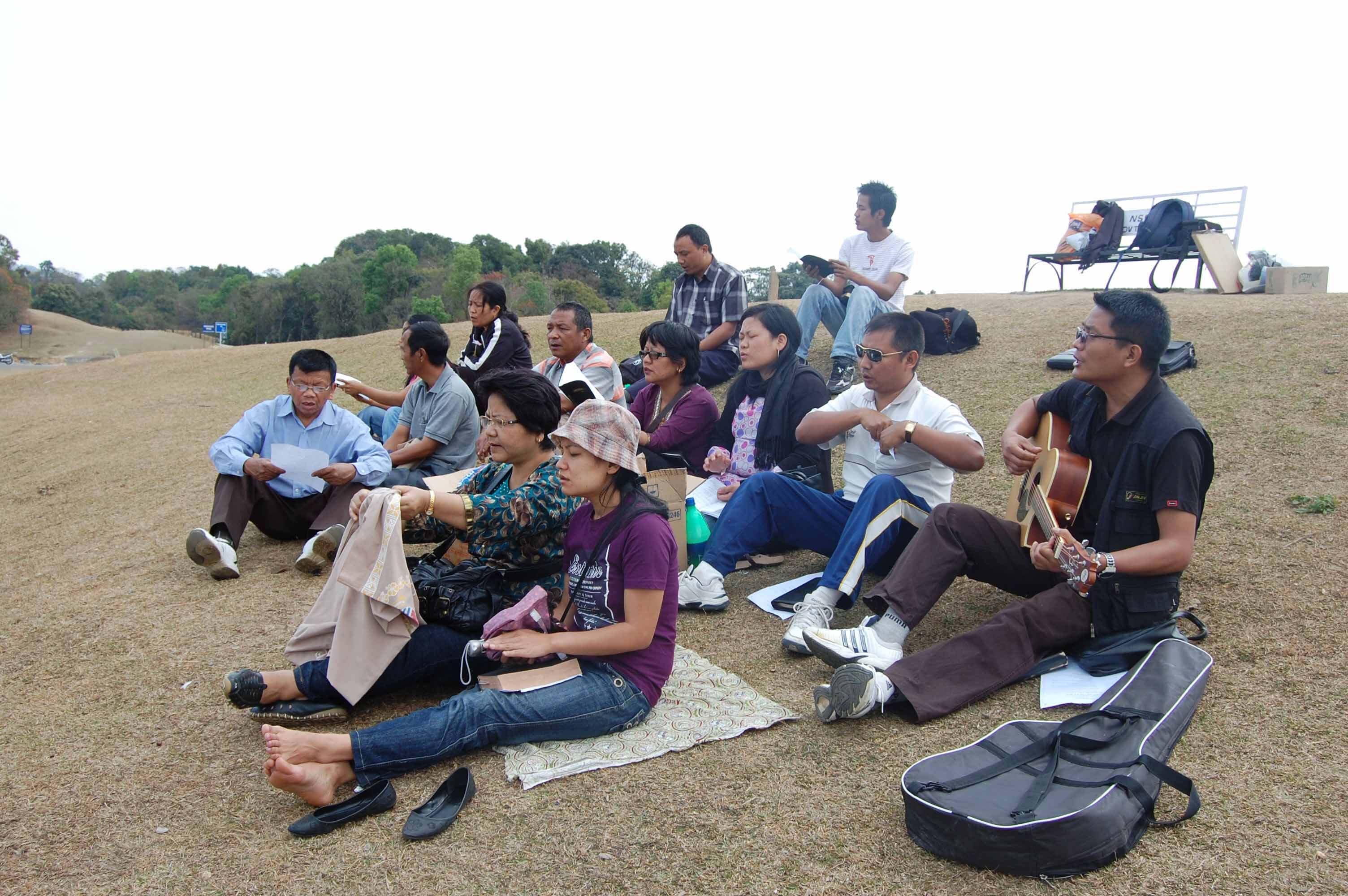 Retreat Group Gathering at Missionary Training College